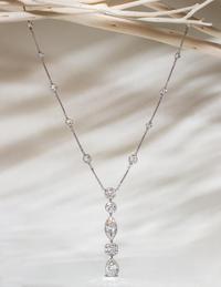 ANTIQUE, DIAMOND LAVALIER NECKLACE