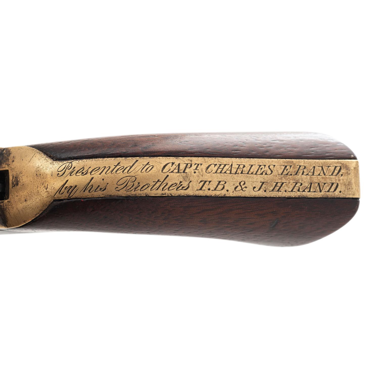 Inscribed Colt Pocket Police of Captain Charles E. Rand 1st Mass. Infantry - KIA at Chancellorsville