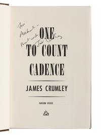 CRUMLEY, James (1939-2008). A group of 6 works by Crumley, ALL FIRST OR LIMITED EDITONS, ALL SIGNED OR INSCRIBED, comprising: