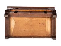 A Walnut and Curly Maple Desk and Bookcase by Jacob Werrey (1838-1893)