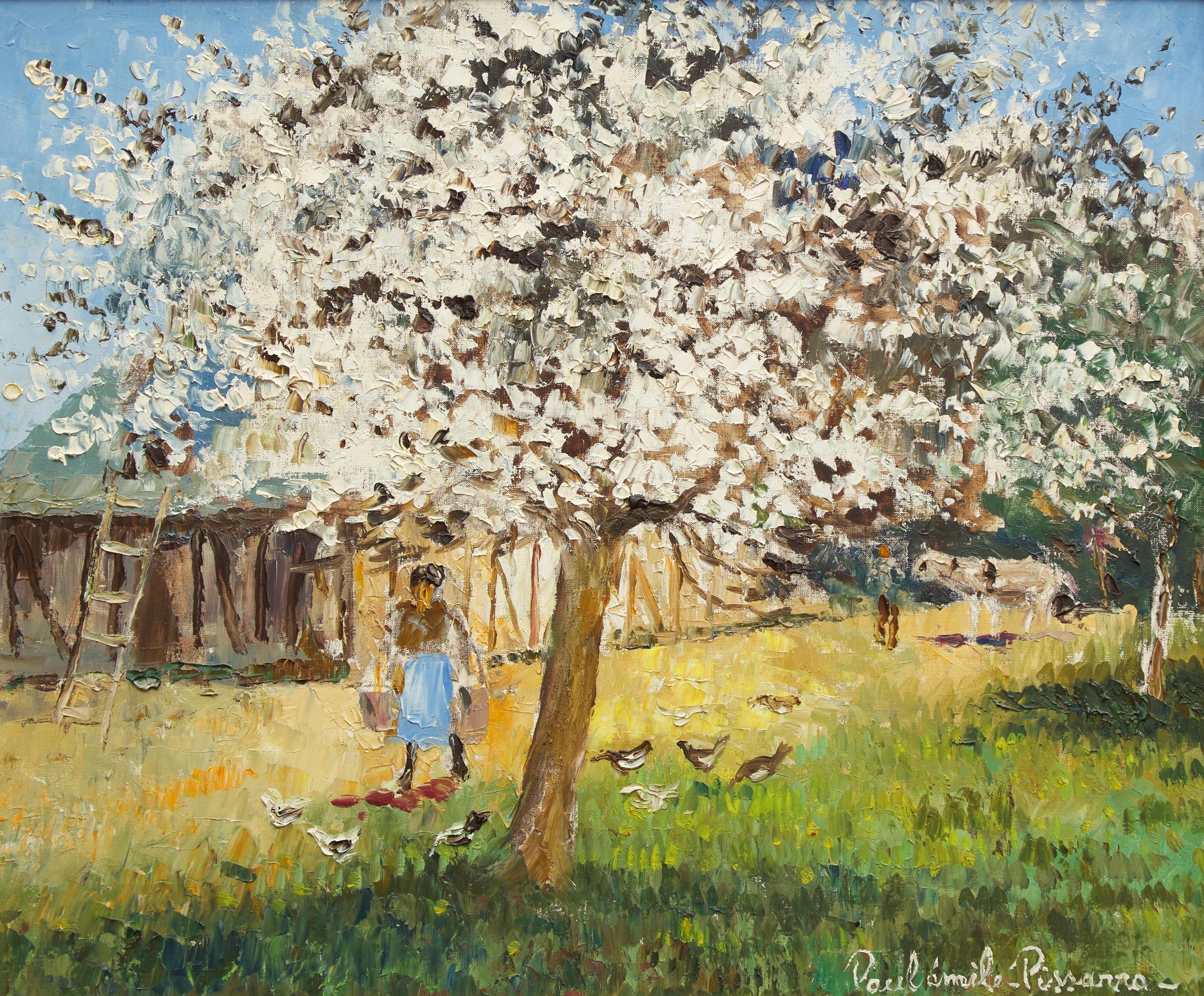 Paul-Émile Pissarro (French, 1884-1972) — Fermière à Cantepie , c. 1970s