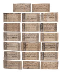 [CONFEDERATE - CURRENCY]. A variety of notes from Virginia, including: