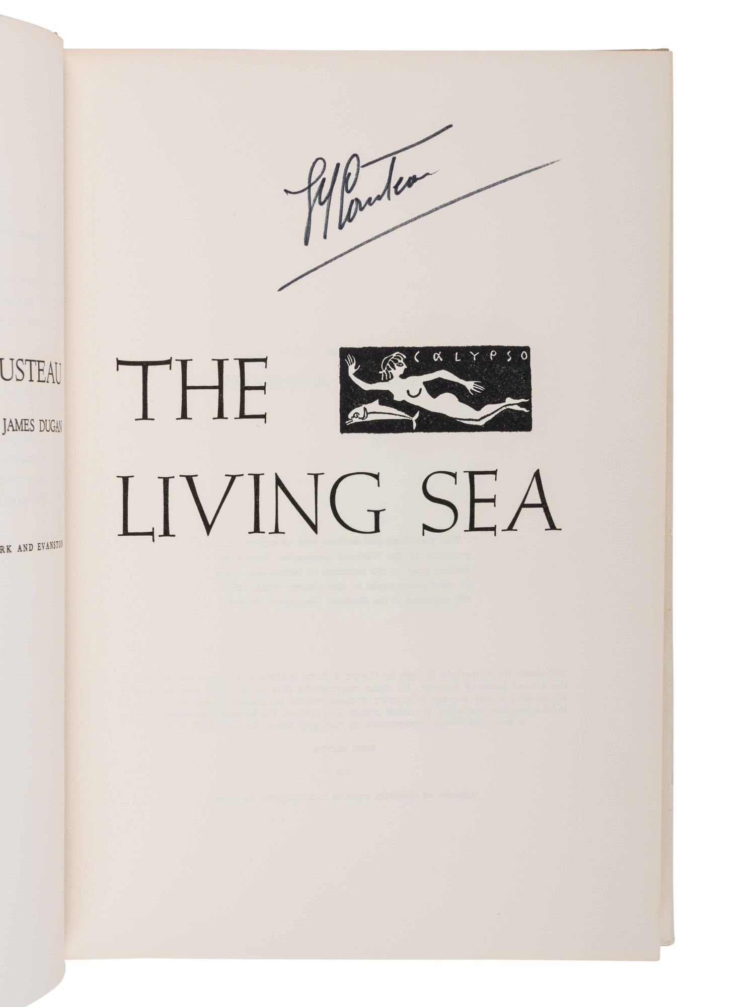 COUSTEAU, Jacques-Yves (1910-1997). A group of 15 works by and about Cousteau, including: