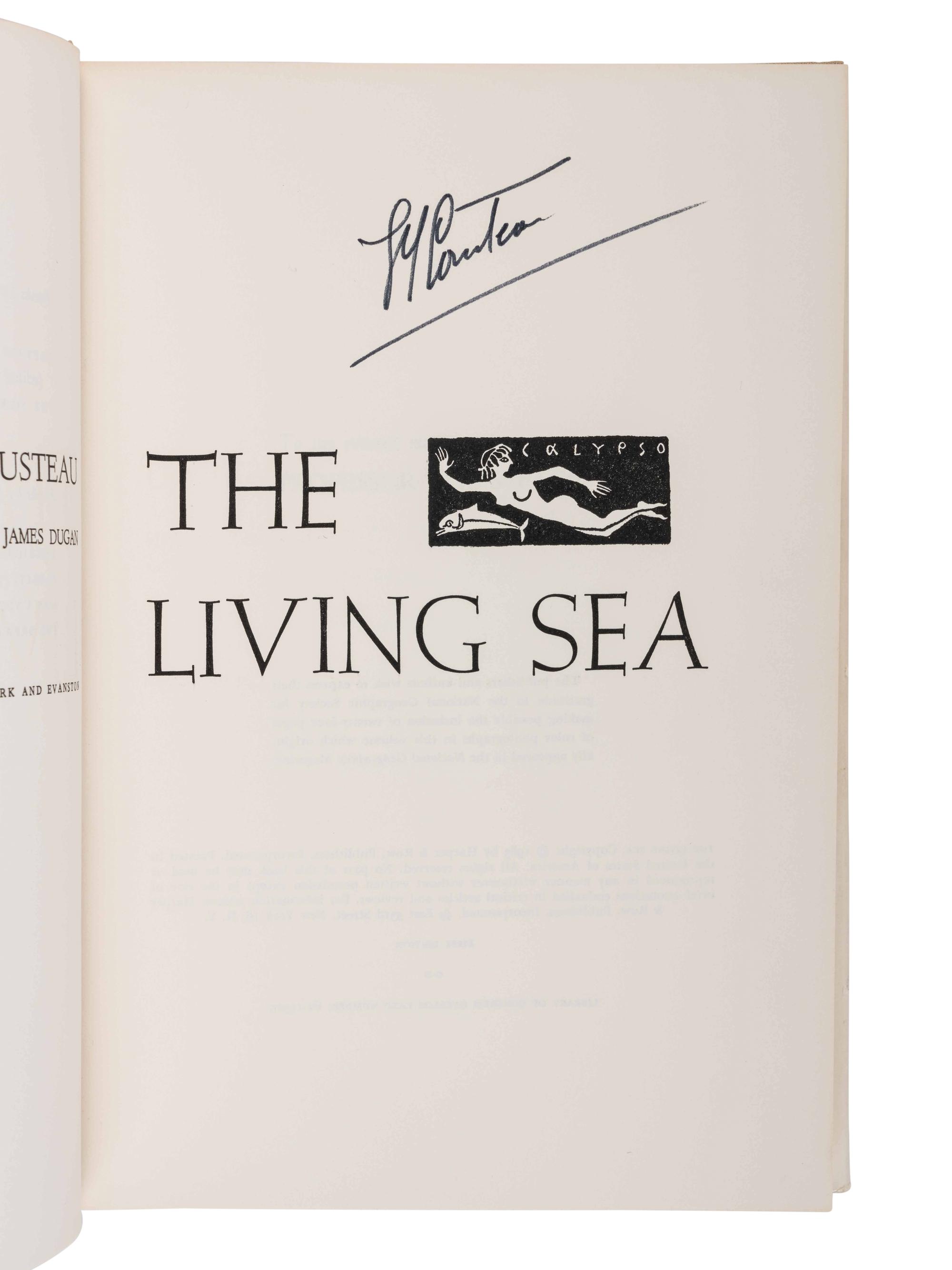COUSTEAU, Jacques-Yves (1910-1997). A group of 15 works by and about Cousteau, including: