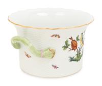 A Herend Porcelain Rothschild Bird Cache Pot
