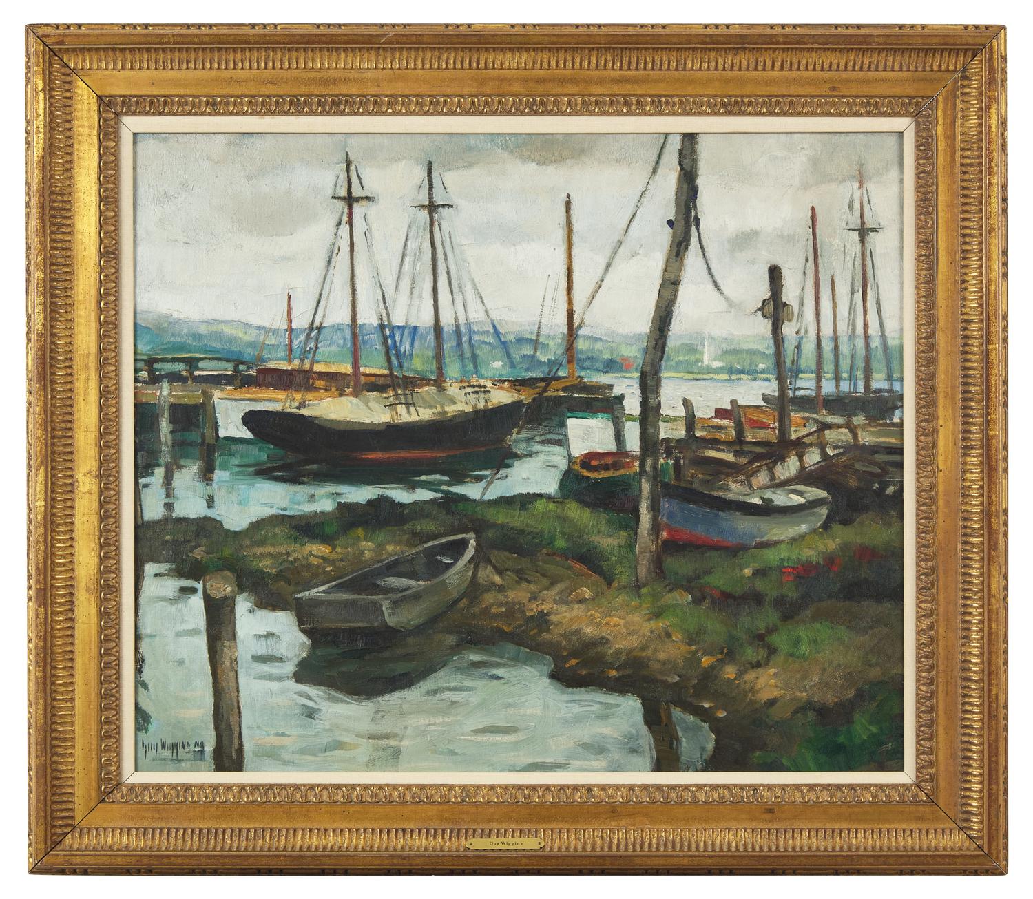 Docks and Boats, Essex, Conn.