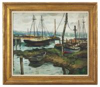 Docks and Boats, Essex, Conn.