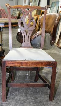 A George III Mahogany Side Chair Height 38 inches.
