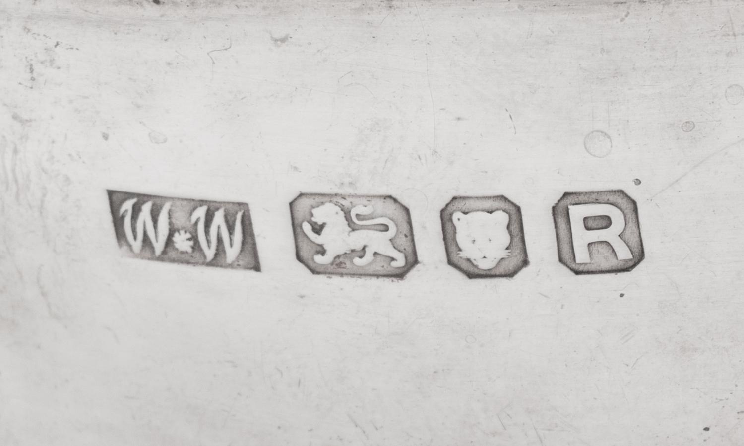 Six English Silver Open Salts with Five Other English Silver Articles
