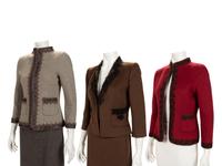 Three Oscar de la Renta Items: Two Skirt Suits, One Jacket, Fall 2006
