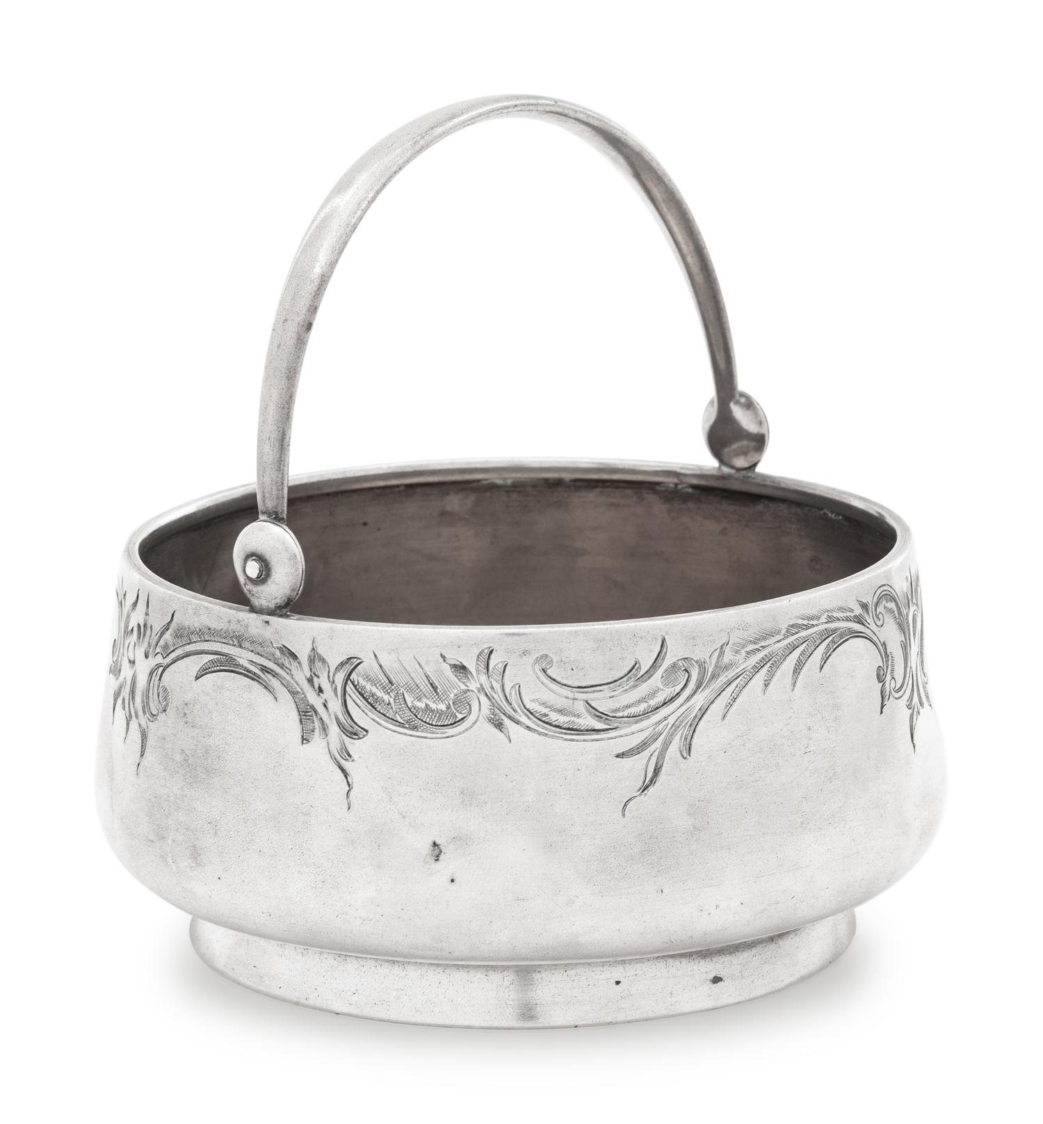 A Russian Silver Sugar Bowl