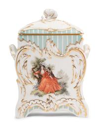 A Berlin (K.P.M) Porcelain Box and Cover