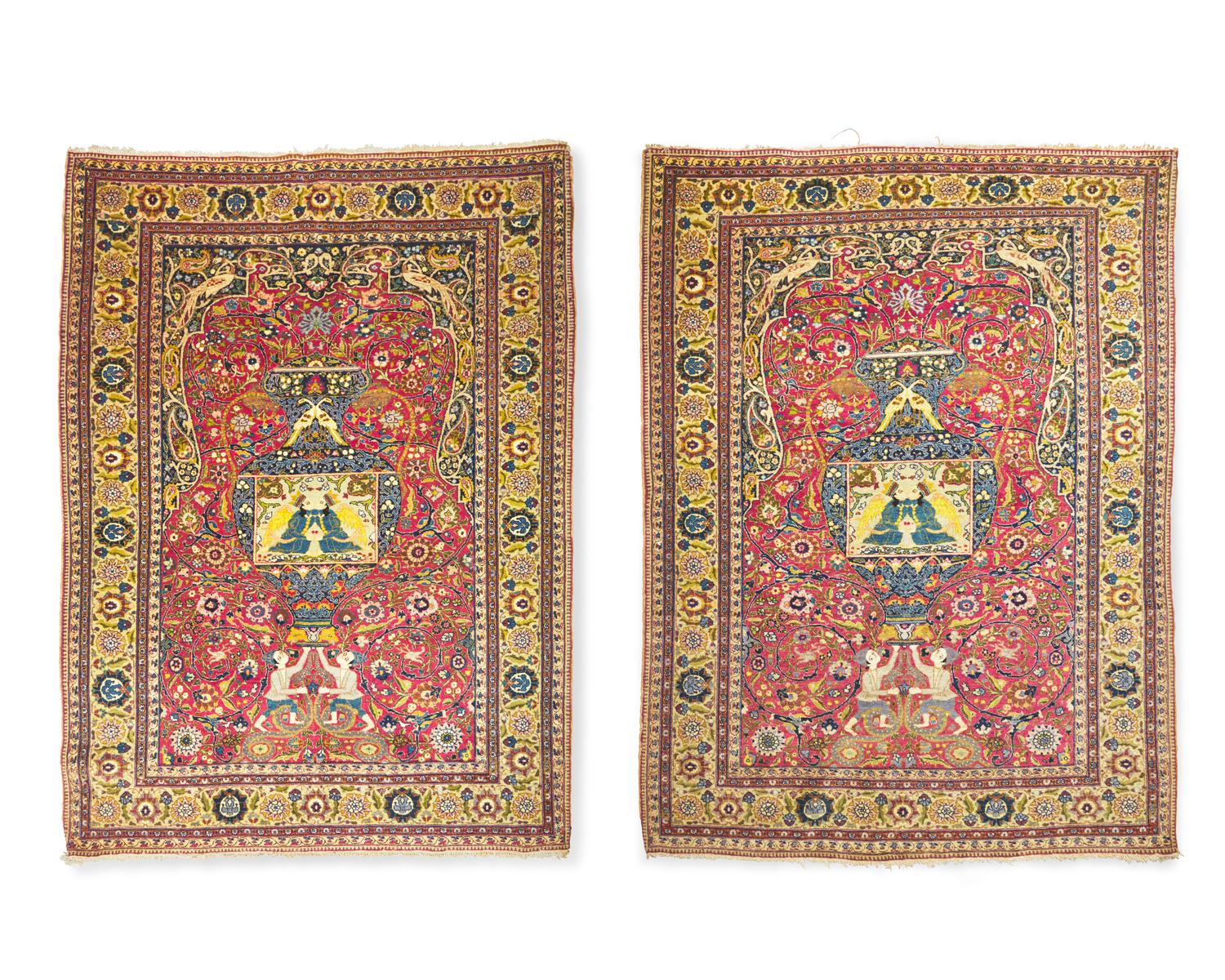 A pair of Tabriz rugs, 20th century