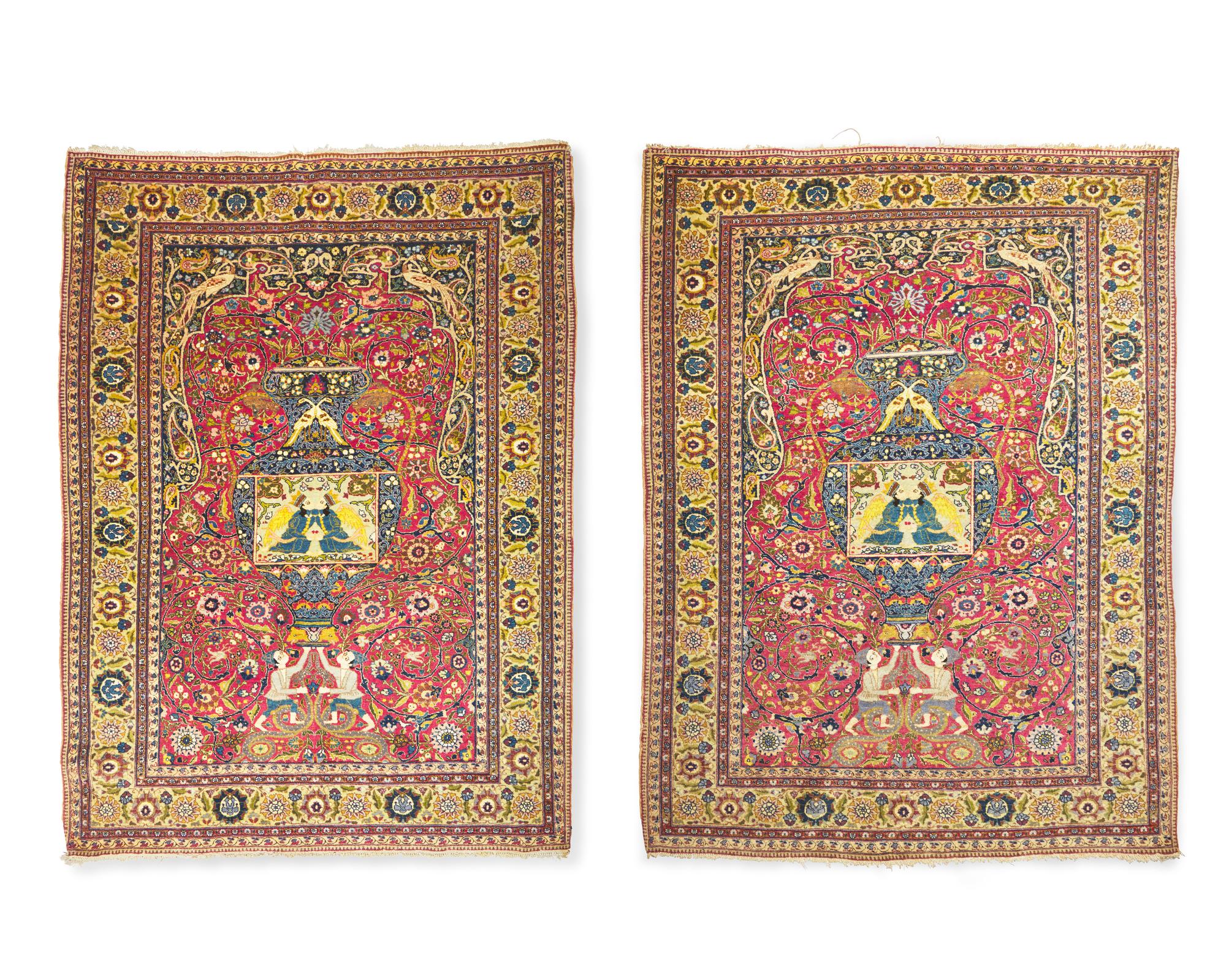 A pair of Tabriz rugs, 20th century