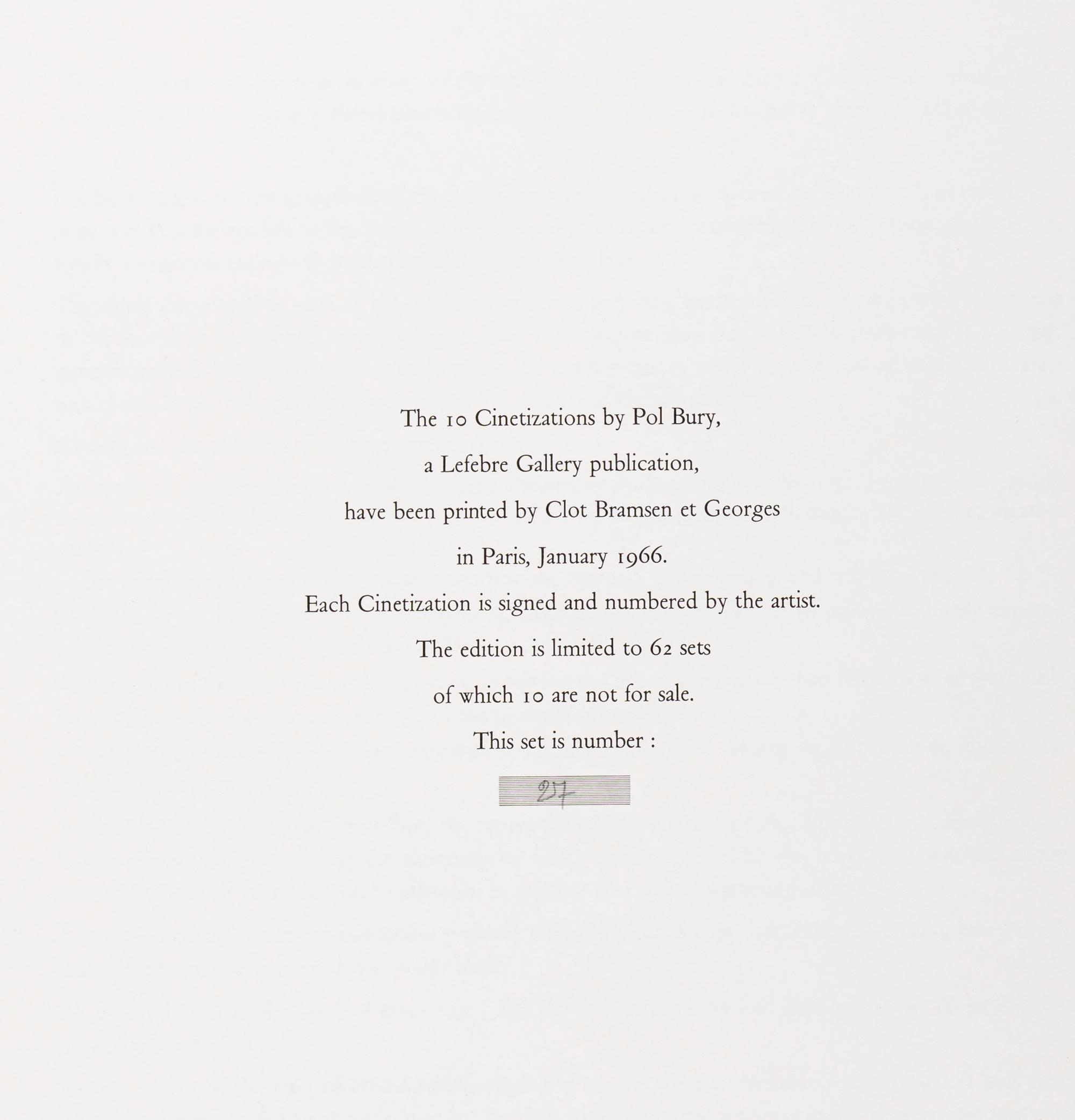 X Cinetizations Portfolio, 1966