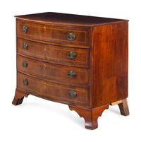 A George III Mahogany Bowfront Chest of Drawers