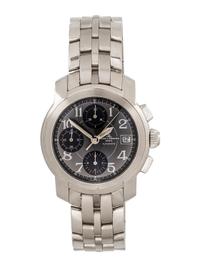 BAUME & MERCIER, STAINLESS STEEL 'CAPELAND' CHRONOGRAPH WATCH