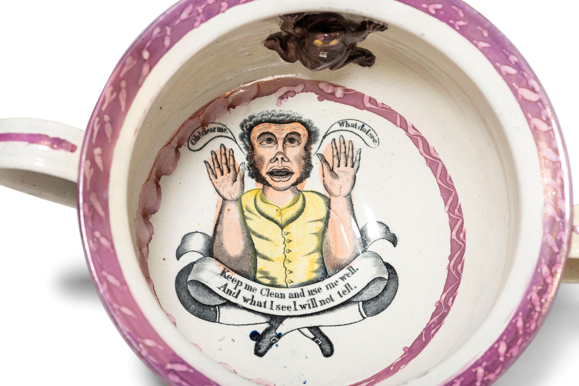 Two Sunderland Luster Chamber Pots