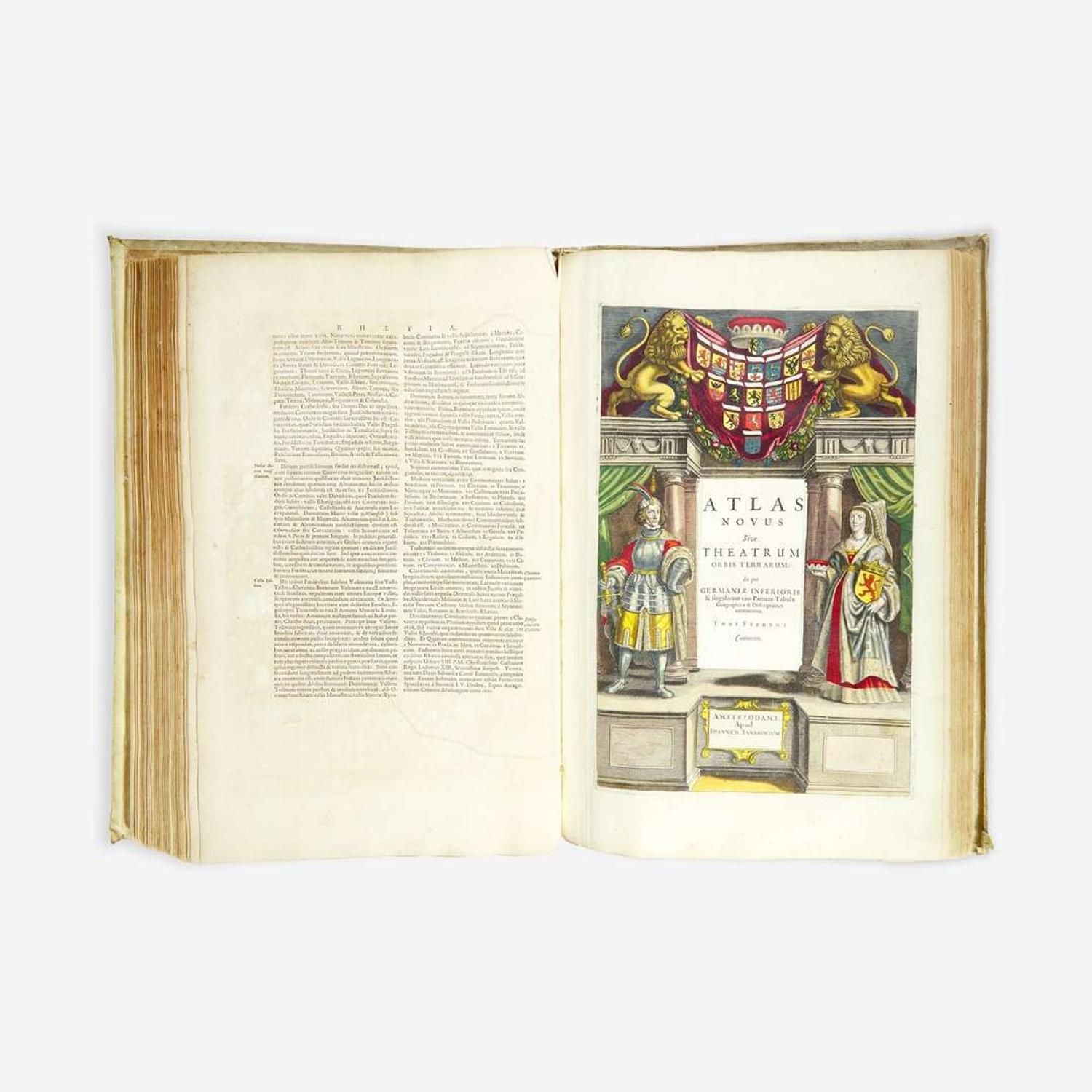 [Maps & Atlases] [Janssonius, Johannes] Atlas novus sive theatrum orbis terrarum: in quo Galliae, Helvetiae universae & siugulorum cantonum; nec non & Belgii universi, tabulae geographicae cum suis descriptionibus. Tomus secundus