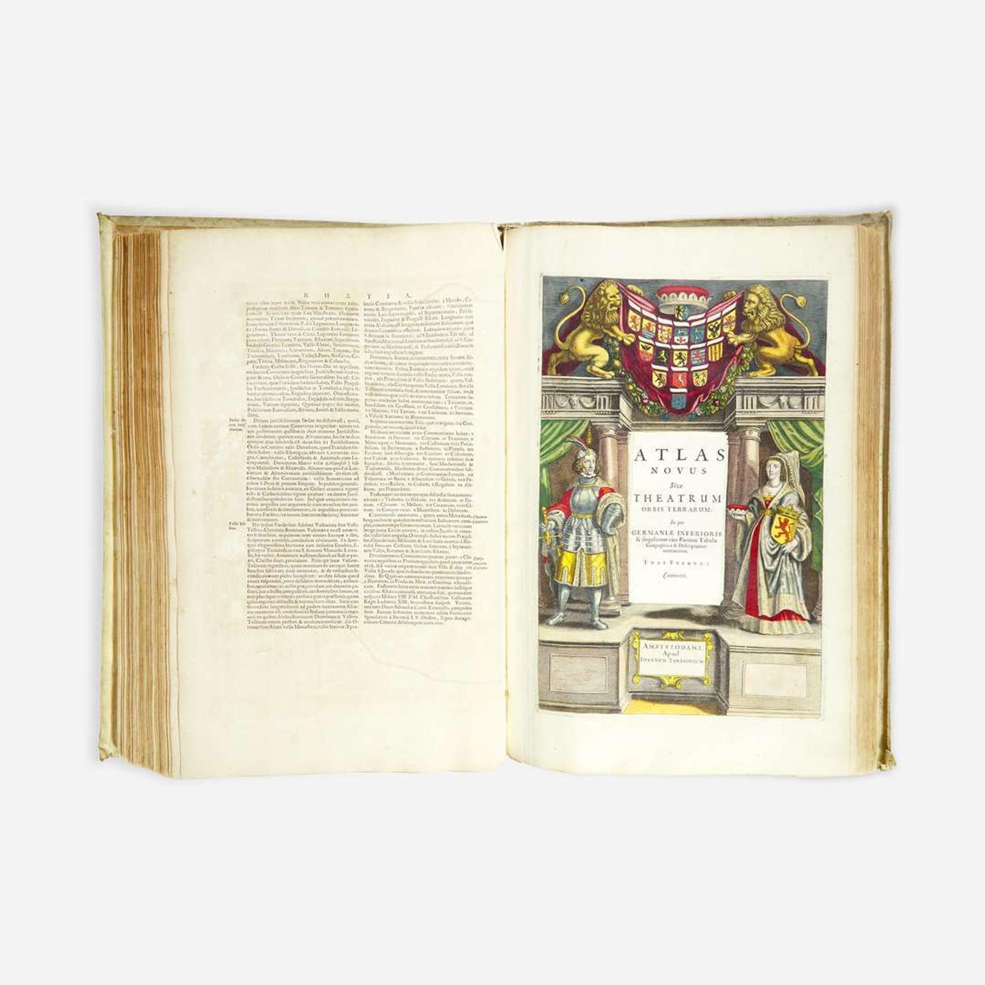 [Maps & Atlases] [Janssonius, Johannes] Atlas novus sive theatrum orbis terrarum: in quo Galliae, Helvetiae universae & siugulorum cantonum; nec non & Belgii universi, tabulae geographicae cum suis descriptionibus. Tomus secundus