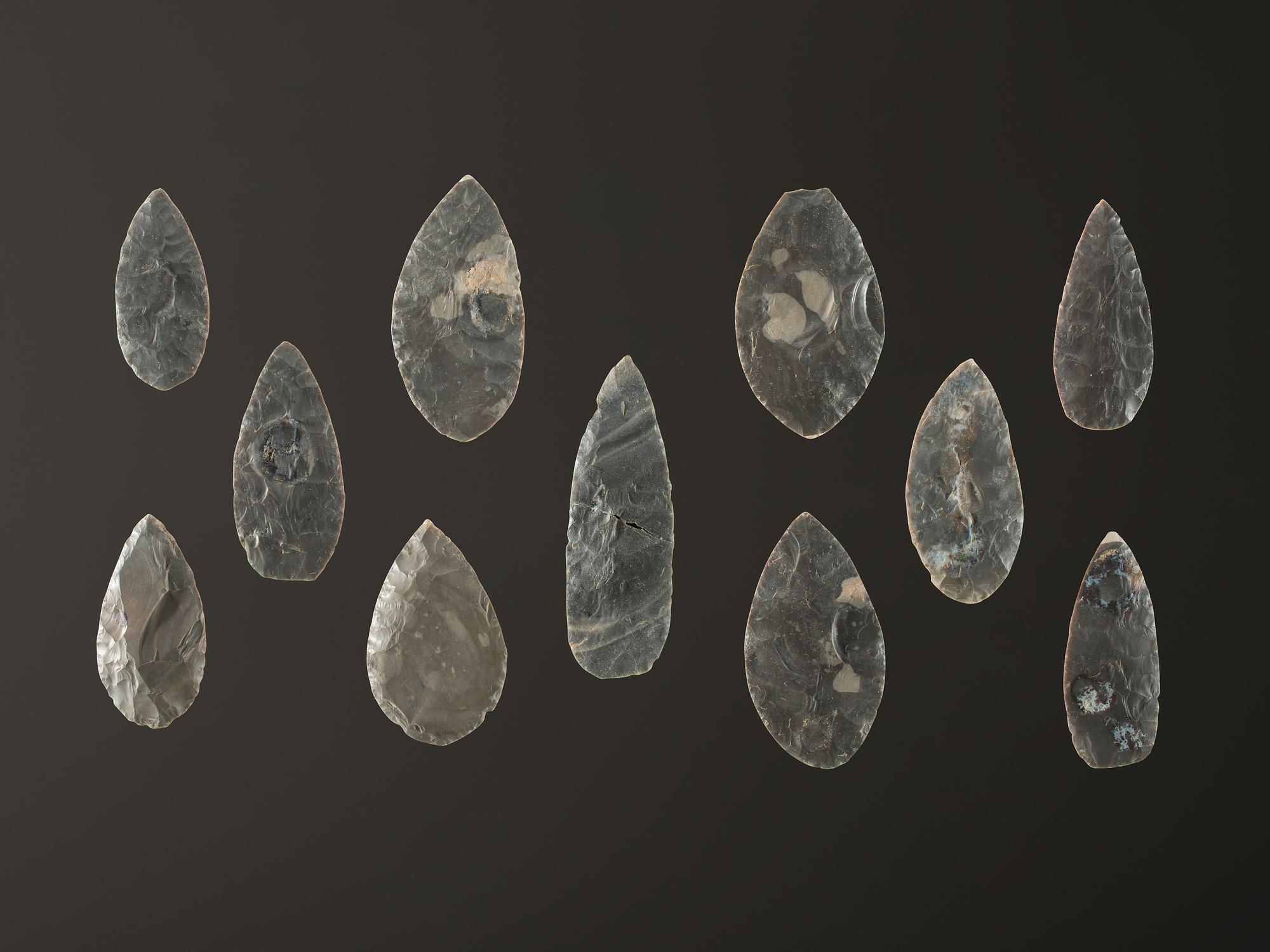 A Cache of Hornstone Blades