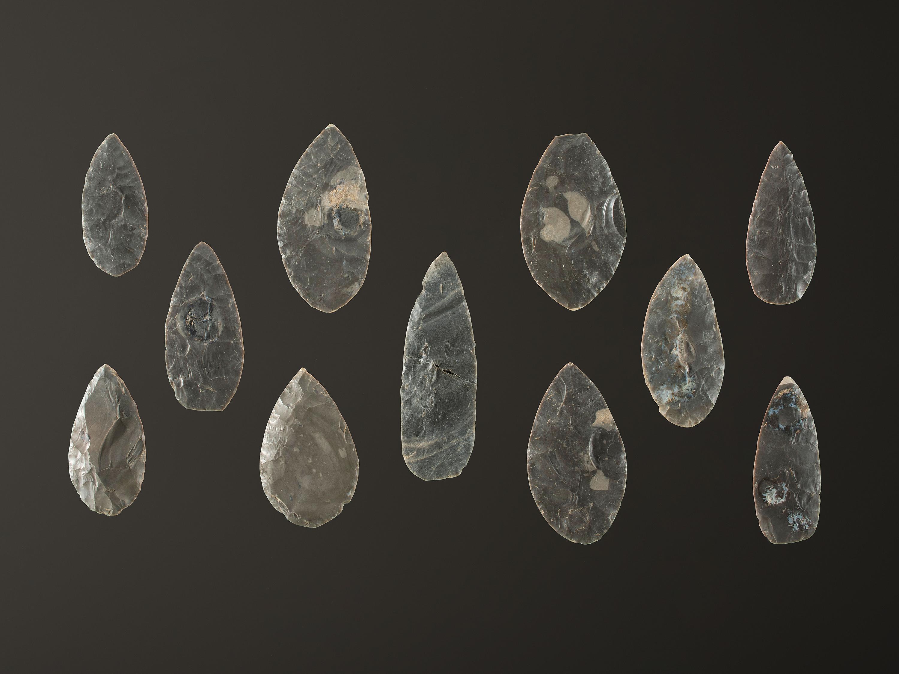 A Cache of Hornstone Blades