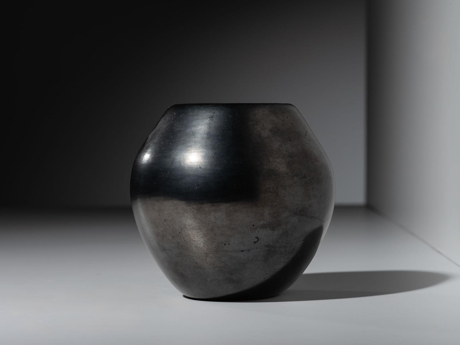 Blackware Jar, with Gun Metal Finish 1956-1965