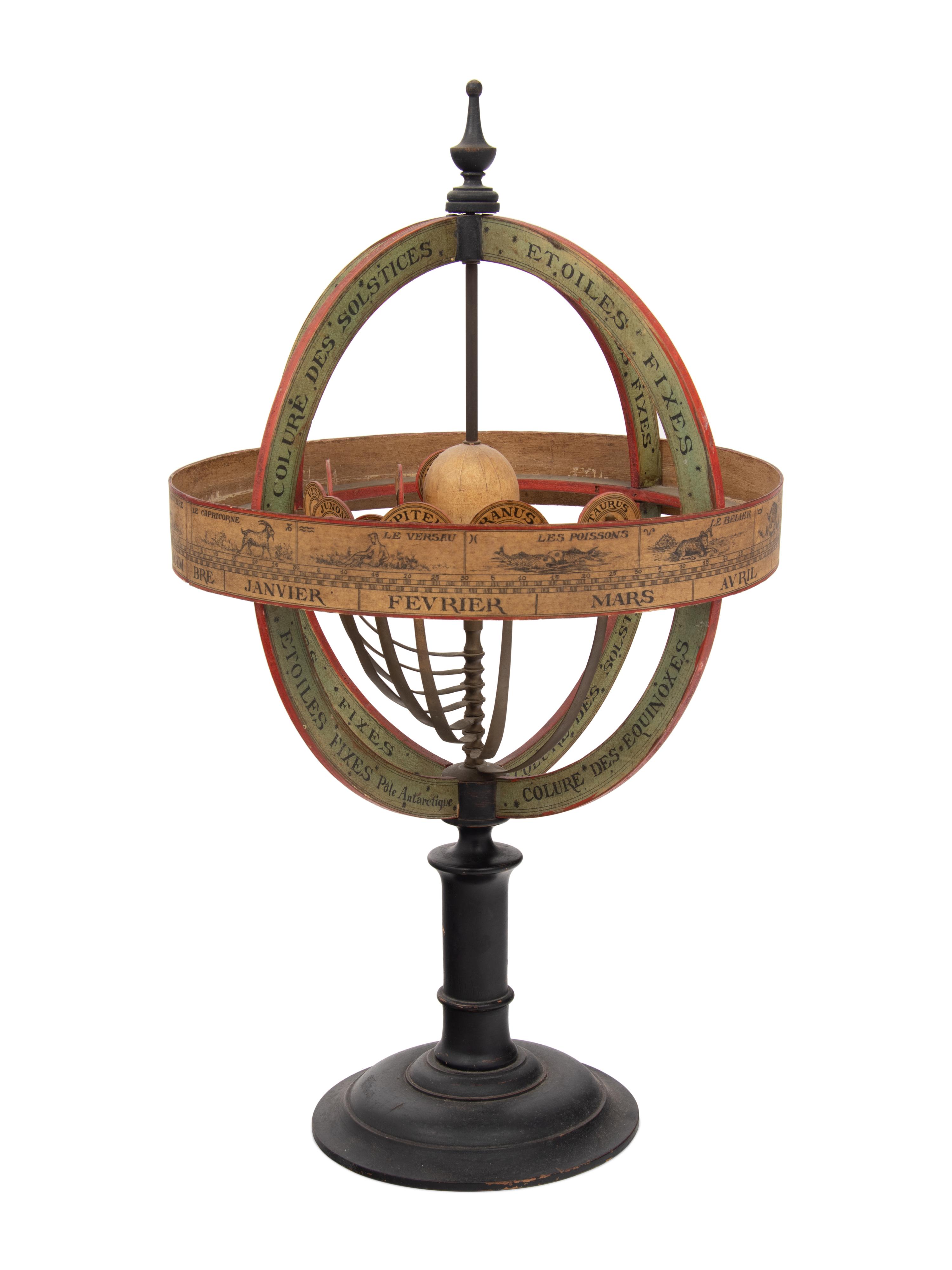 A French Copernican Armillary Sphere with Internal Orrery