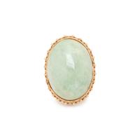YELLOW GOLD AND JADE RING