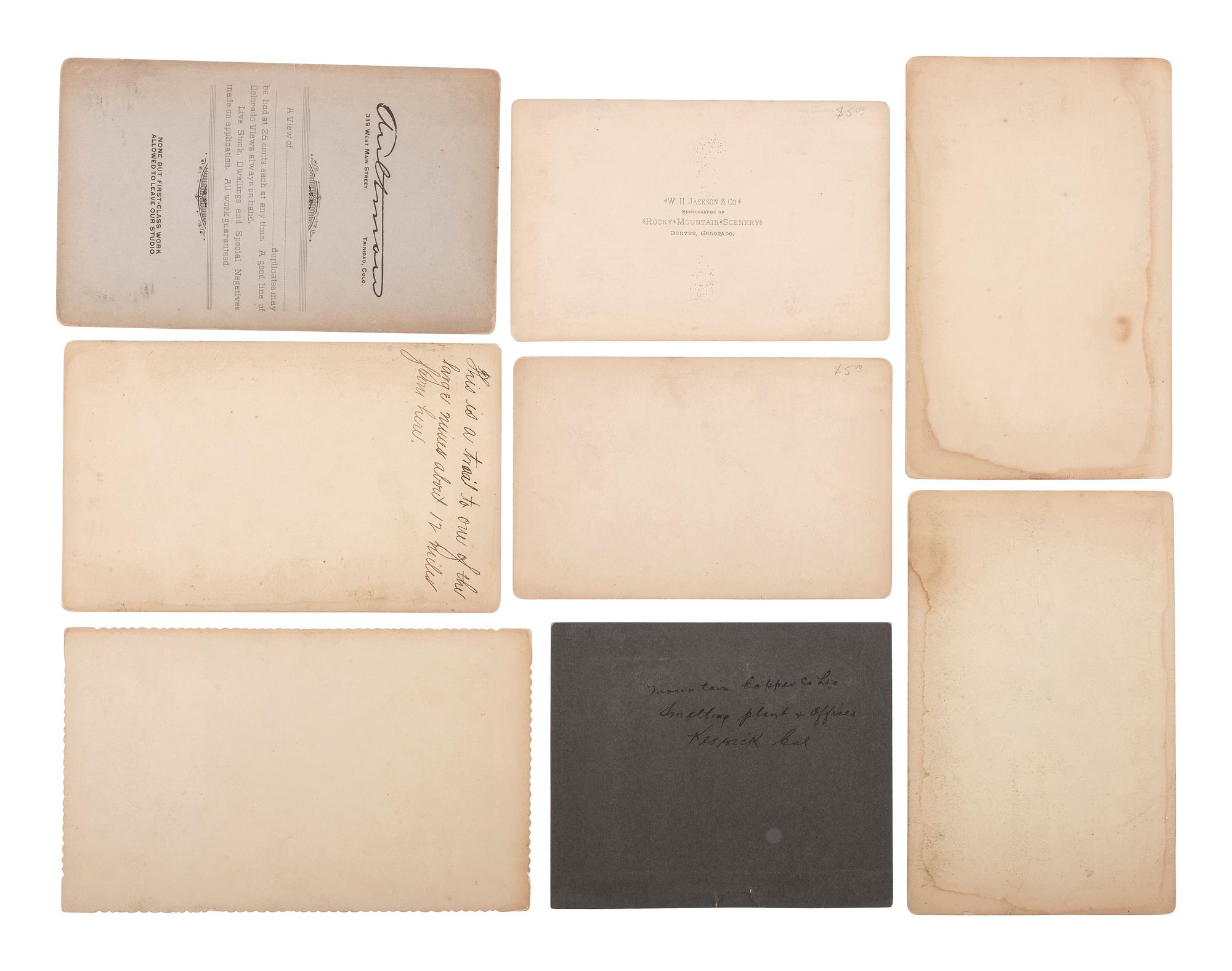 [COLORADO]. A collection of 24 photographs of landscape scenes, railroads, and other Colorado subjects, including: