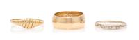 A Collection of 14 Karat Yellow Gold Jewelry, 25.10 dwts.