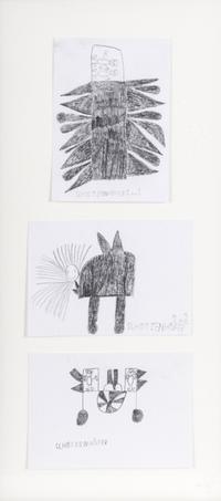 Untitled (Rocket), Untitled (Rabbit), and Untitled (Vehicle) (three works)