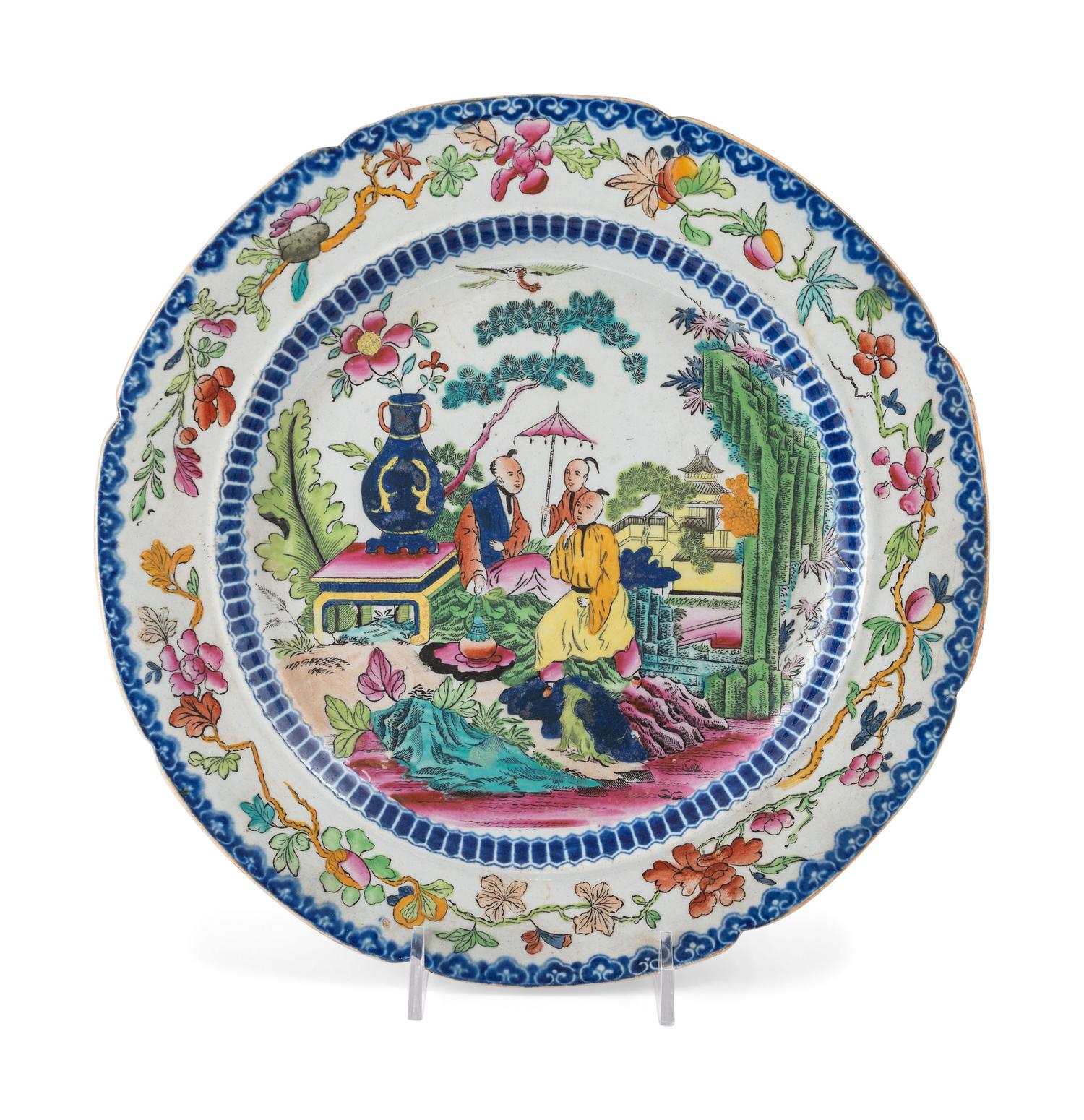 A Mason's Ironstone Chinoiserie-Decorated Partial Dinner Service