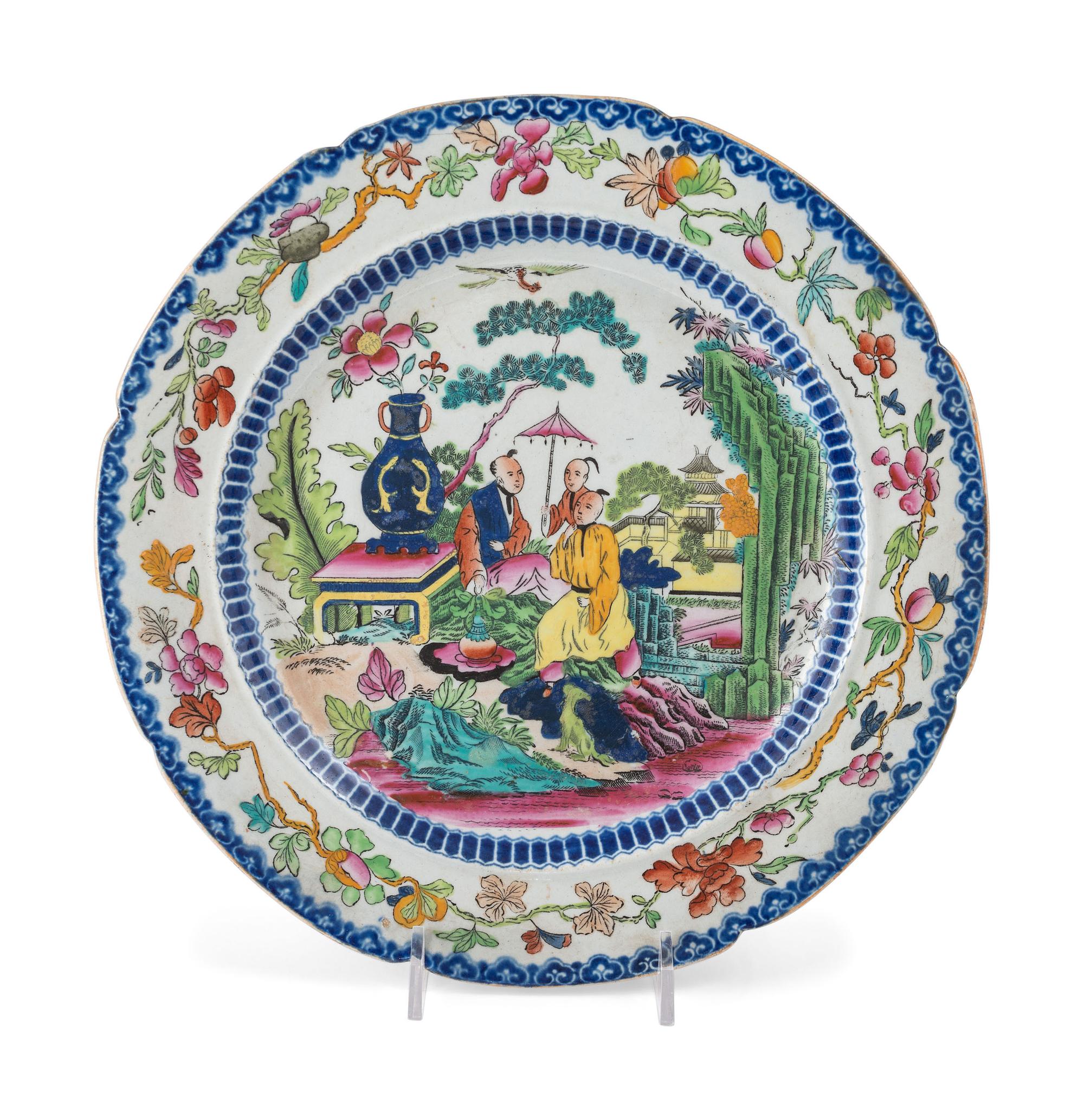 A Mason's Ironstone Chinoiserie-Decorated Partial Dinner Service