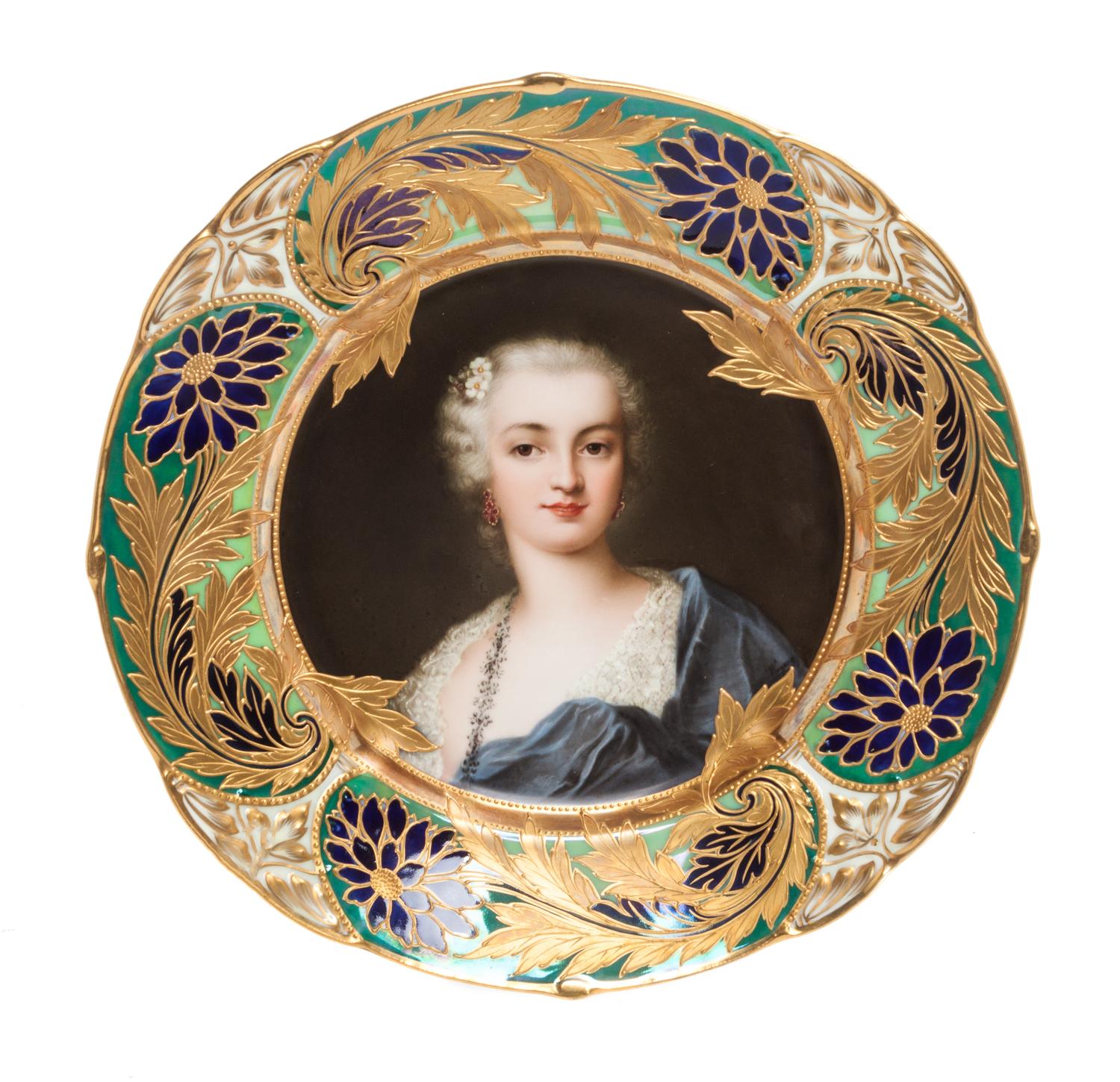 A Royal Vienna Cabinet Plate Diameter 9 5/8 inches.