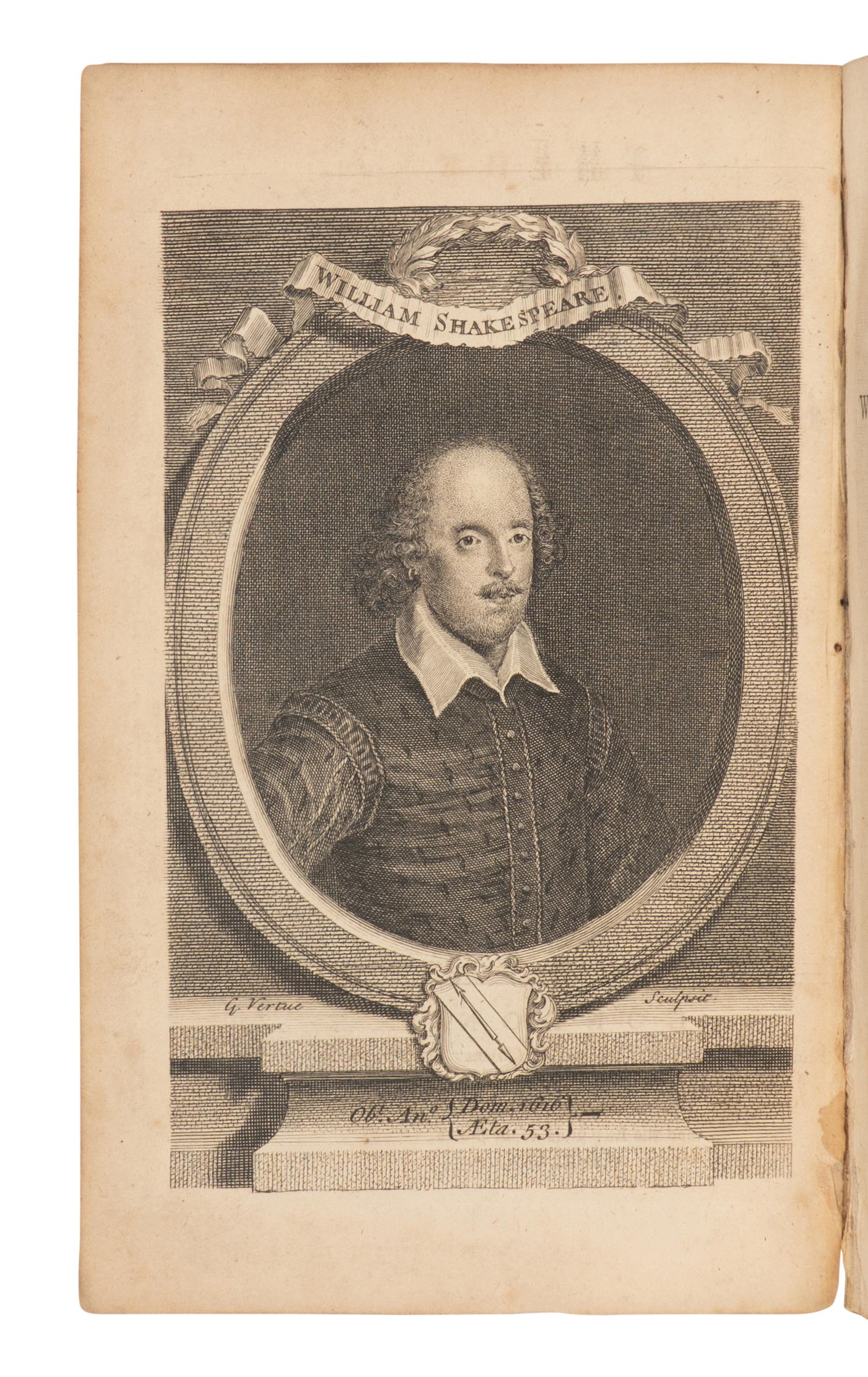 SHAKESPEARE, William (1564-1616). The Plays . Samuel JOHNSON (1709-1784), editor. London: J. and R. Tonson, et al., 1765.