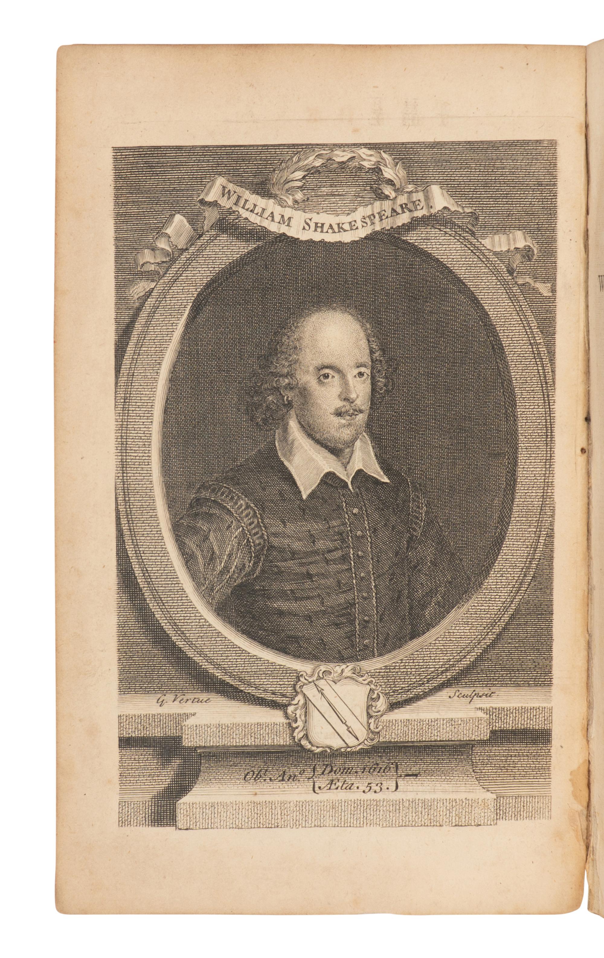 SHAKESPEARE, William (1564-1616). The Plays . Samuel JOHNSON (1709-1784), editor. London: J. and R. Tonson, et al., 1765.