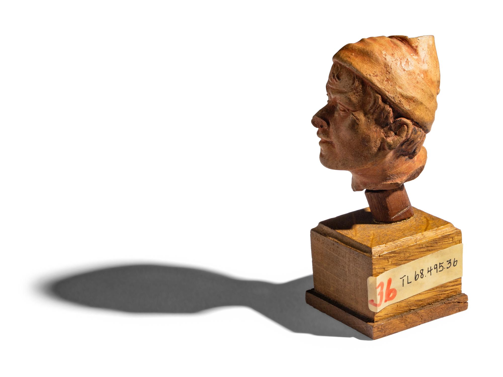 An Etruscan Terracotta Head of a Man