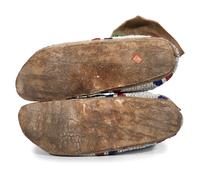 Sioux Beaded Hide Moccasins