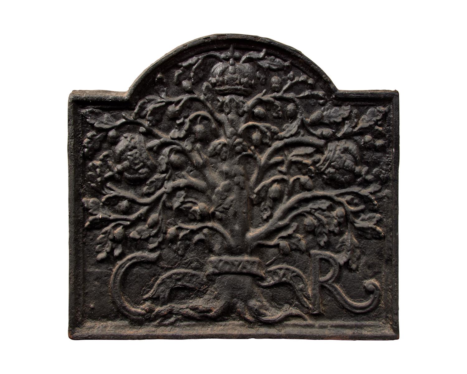 A Charles II Cast-Iron Fireback