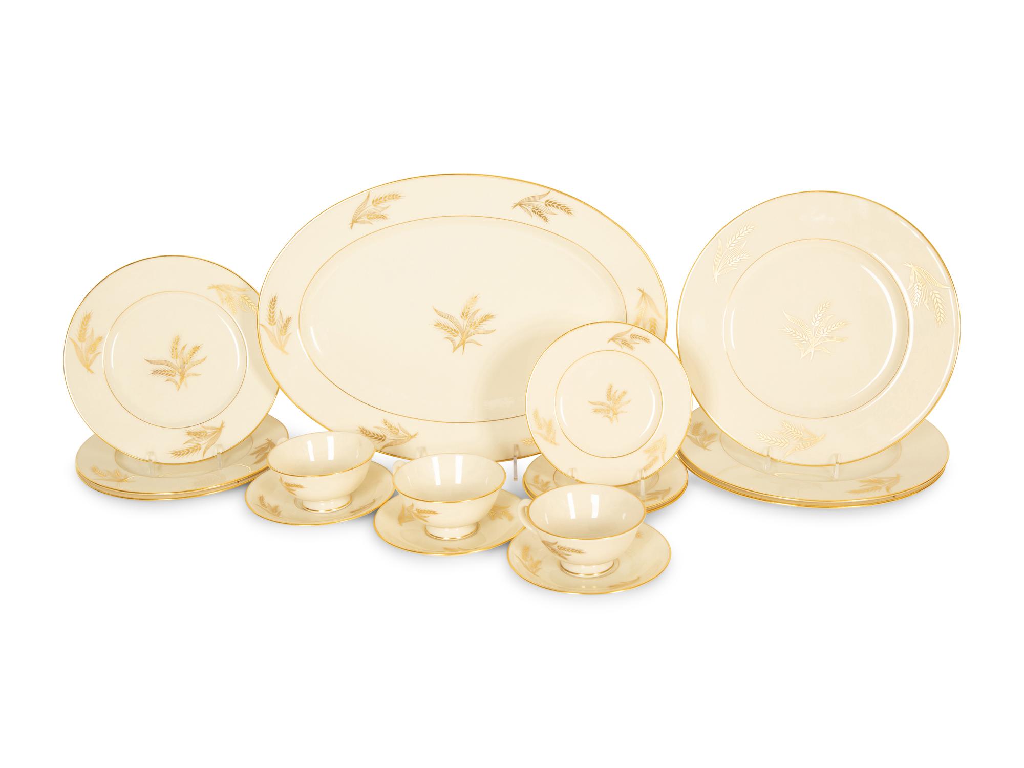 A Lenox Harvest Porcelain Dinner Service