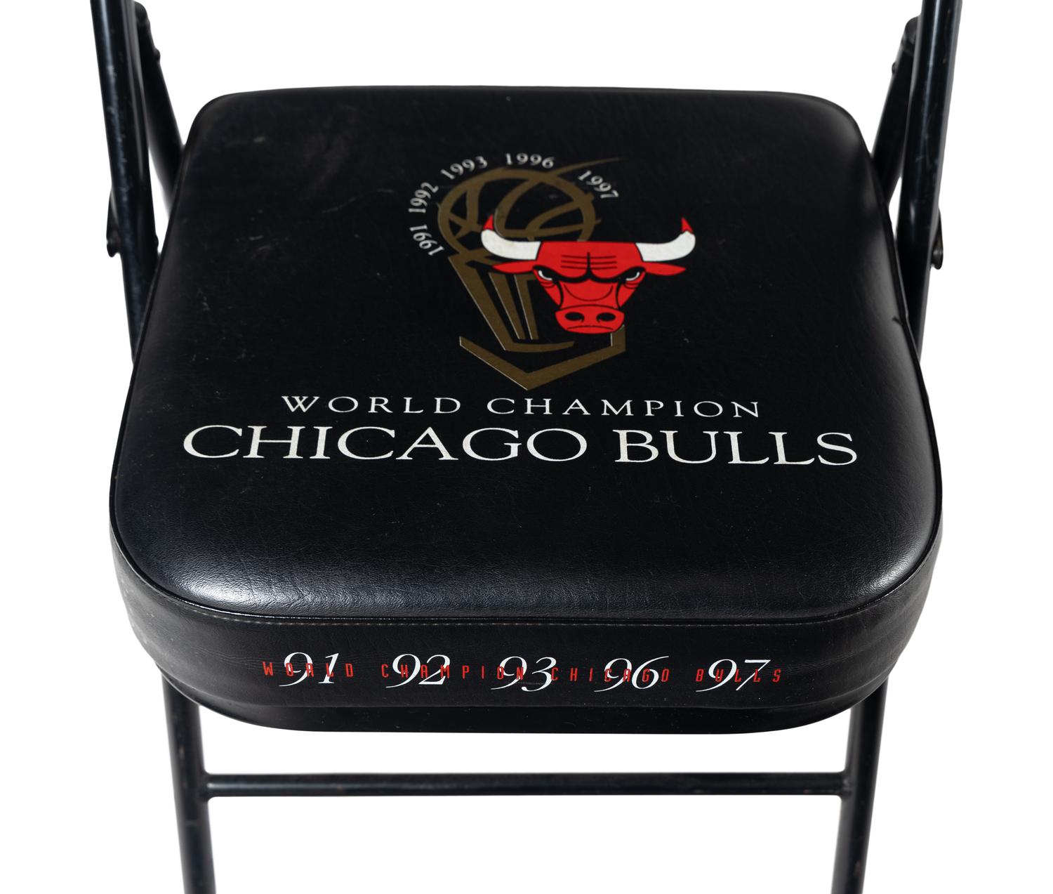 A Chicago Bulls Michael Jordan Last Dance Era 1998 NBA Playoffs Courtside Chair
