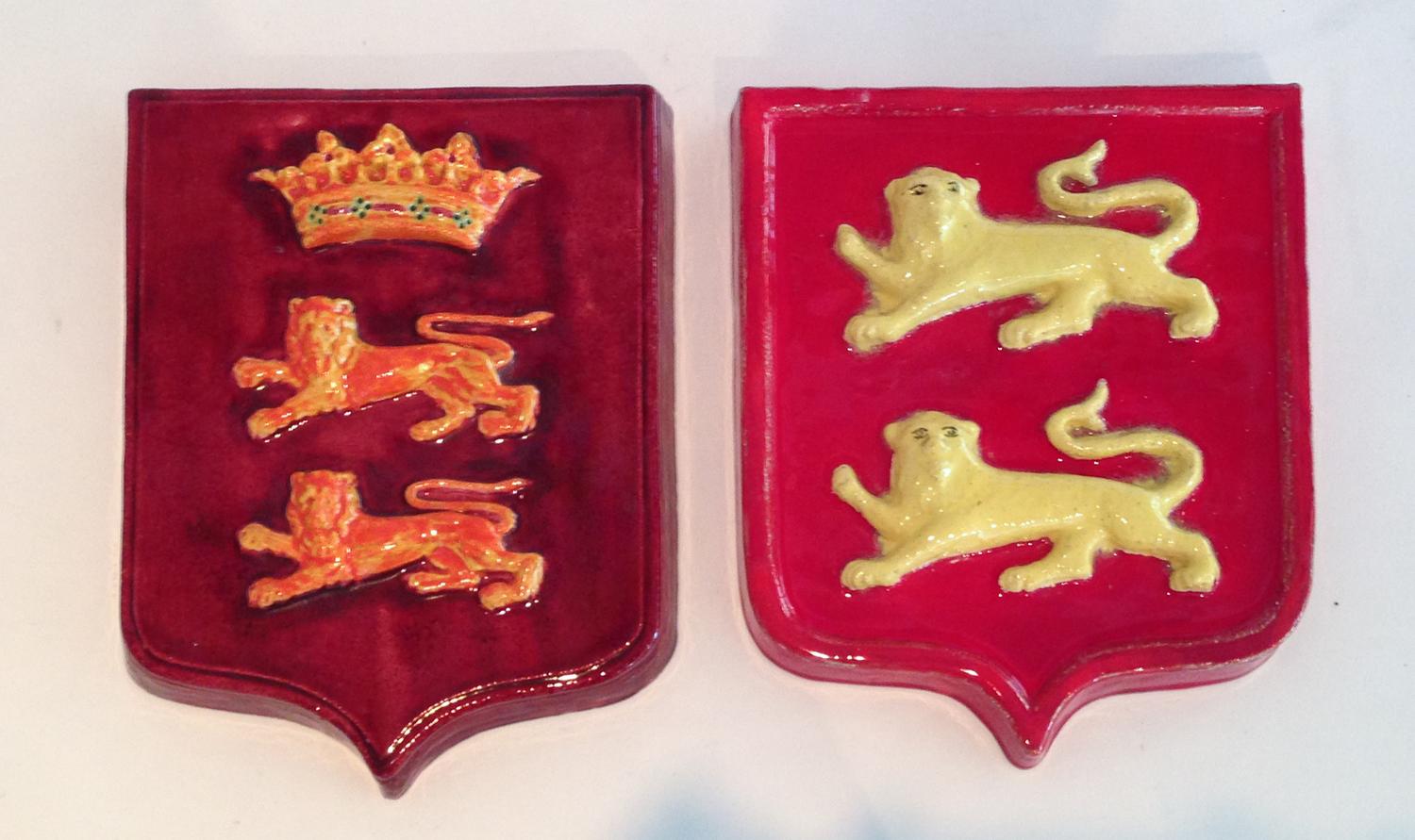 A Collection of Six Armorial Plaques
