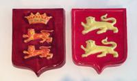 A Collection of Six Armorial Plaques