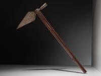 Plains Spontoon Pipe Tomahawk, with Decorations