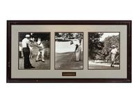 A Group of Five Large Scale Golf Photographs and Prints Formerly Displayed at Mike Ditka’s Restaurant