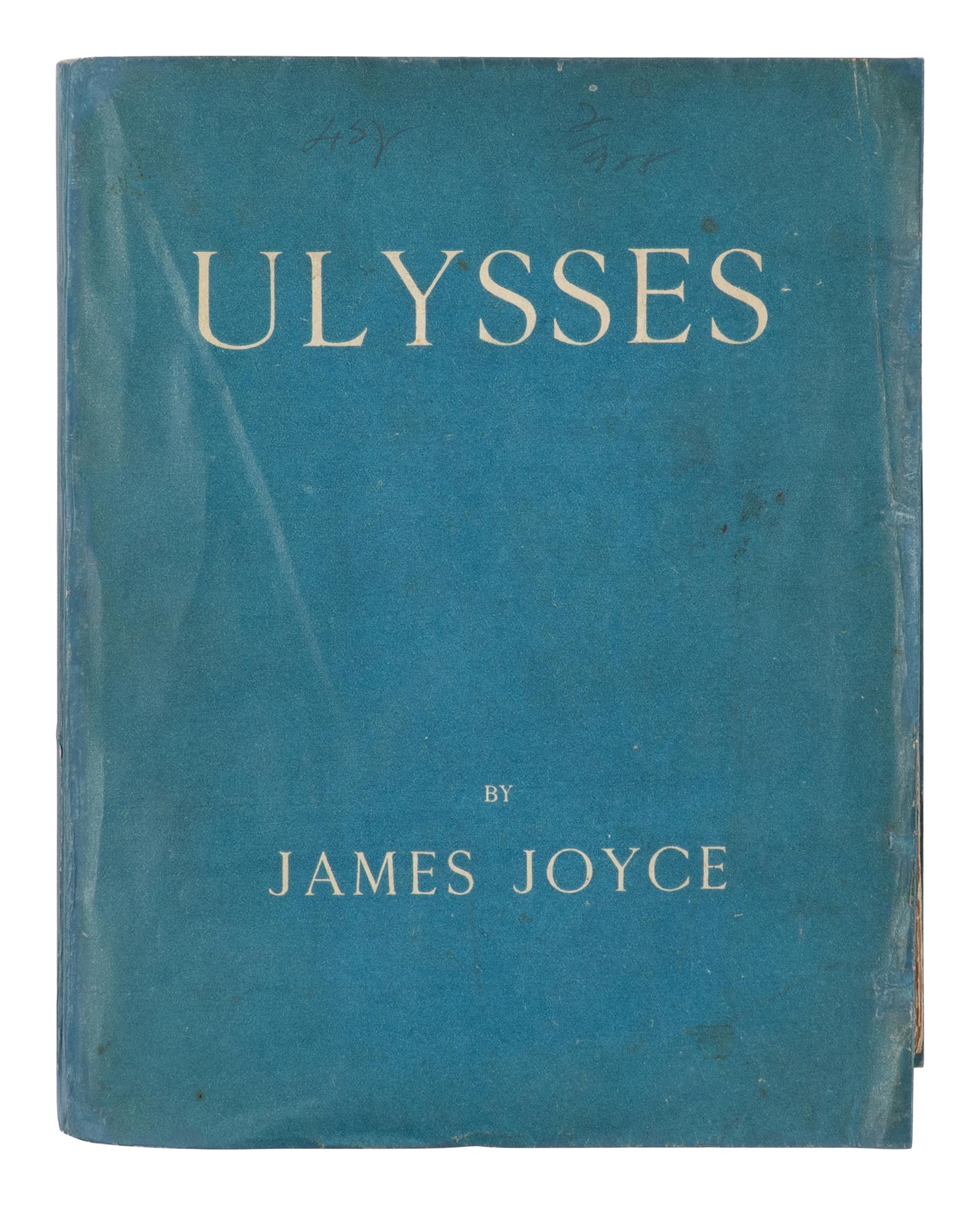 JOYCE, James (1882-1941). Ulysses . London and Paris: John Rodker for The Egoist Press, 1922.