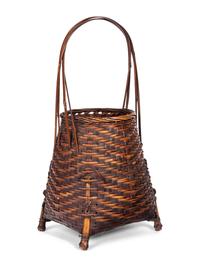 A Bamboo Flowering Arranging Basket