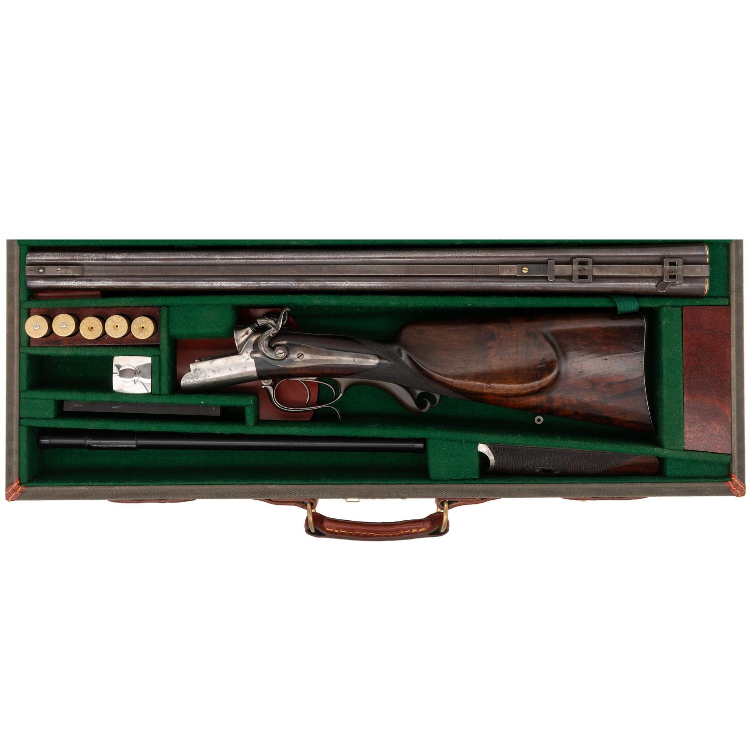 12 Gauge and .44 Caliber Drilling Rifle in Modern Case
