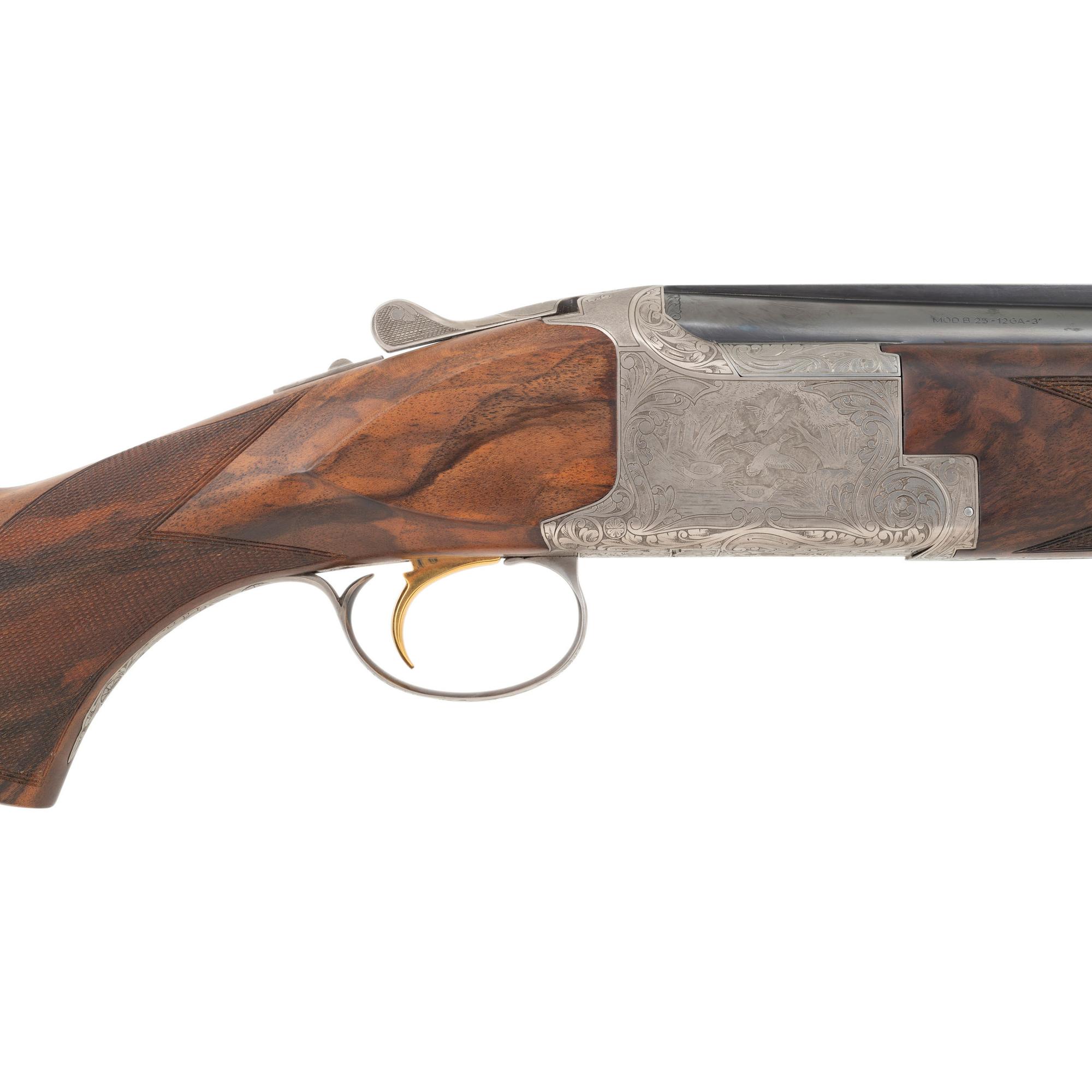 *Browning B25 Diana Grade Superposed 12 Gauge Shotgun in Travel Case - Consecutively Serial Numbered to the Next Lot